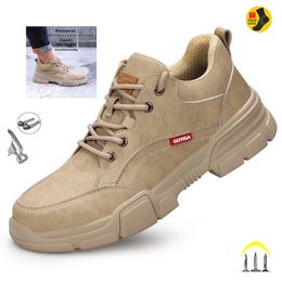 Chaussures habillées imperméables Wrok sécurité pour hommes été respirant bottes indestructibles construction industrielle antidérapante chaussures pour hommes 230421