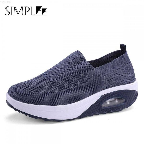 Zapatos de vestir Zapatos de plataforma de cuña para mujer Moda Color sólido Flat Ladies Vulcanized Shoes Summer Transpirable Casual Ladies Walking Sneakers L230717