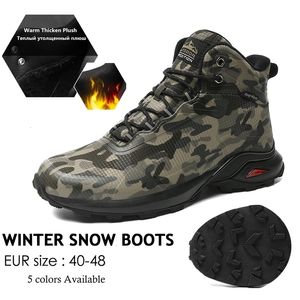 Kledingschoenen winterlaarzen mannen warme pluche niet -slip sneeuwheren hoogwaardige outdoor outdoor waterdichte camouflage tocht wandelende berg 221116