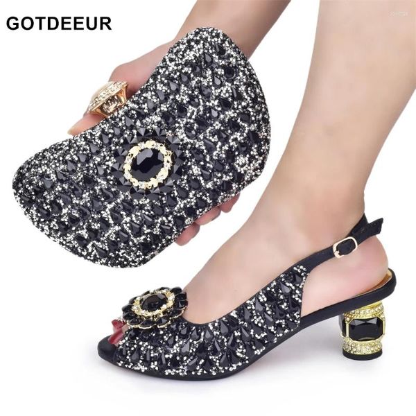 Vestir zapatos con bolsos a juego para mujeres y bolsos Set Women 2024 Italian Bag Shoe Fiesta de bodas Bride de boda