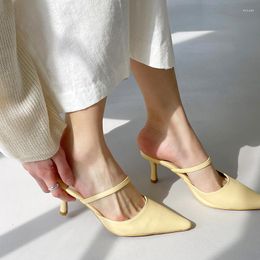 Chaussures habill￩es Sandales pour femmes 4/6 cm ￠ talons hauts avec une mode de mode creuse pointu 33-42