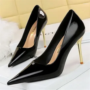 Robe chaussures femmes 7cm 10cm talons hauts pompes élégantes dame plus taille 34-43 mariage mariée stiletto basse fête bordeaux nu