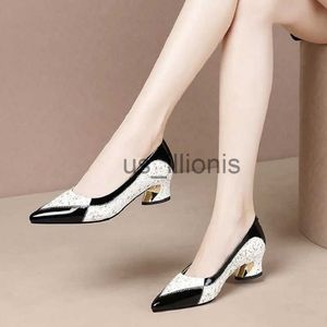 Dress Shoes Women Fashion Classic High Quality Pu Leather Slip on Pumps Lady Casual Sweet Comfort Summer Shoes Sapatilha Feminina E5993 J230727