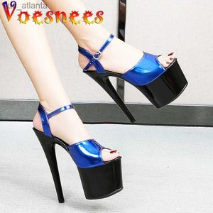 Chaussures habillées Femme Gladiator Stripper talons Sexy Platform 17cm High Modern Sandals 2021 Girls Shoe for Party Club Pole Dancing H240325