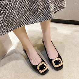 Robe chaussures femmes talons hauts nègre mignon doux qualité rouge sans lacet pompes fête dames décontracté confort mary jane mocassins lolita 2024