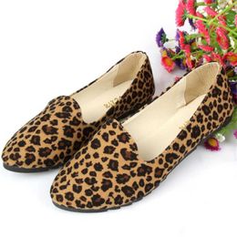 Jurk schoenen vrouwen luipaard print flats schoenen lente dames schoenen herfst mode casual schoenen ballerina dames slip op loafers g230130