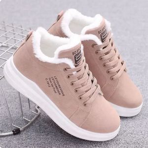 Jurk Schoenen Vrouwen Winter Vrouwen Warm Bont Pluche Lady Casual Lace Up Platform Mode Sneakers Zapatos De Mujer 231115