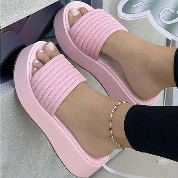 Zapatos de vestir para mujeres sandalias de fondo suave tacones planos de moda para plataforma calzado damas zapatillas sandalias