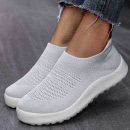 Chaussures habillées femmes baskets chaussettes chaussures de sport pour femmes respirant décontracté Sneaker sans lacet plat chaussures décontractées Zapatillas Mujer chaussures de tennis 230511