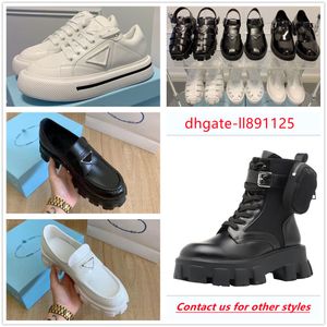 Dress Shoes Women Wedding Party Leer Hoog Hak Flat Shoe Business Formele Loafer Sociale dikke Withrois Boots Combat Boot Martin Boots