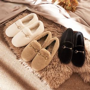 Chaussures habillées femmes hiver coton rembourré avec velours chaud All-Match femme enceinte une pédale dames Zapatillas Mujer 221119
