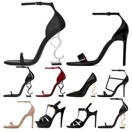 designer Dress Shoes damespumps naaldhak leer open tenen Party Wedding zwart naakt warm roodbruin Luxurys Designers