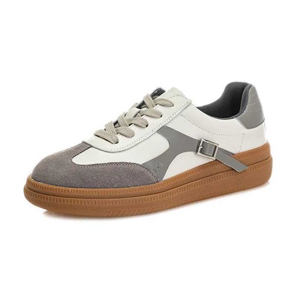 Chaussures habillées Femmes Baskets Cuir Casual Chunky Plate-forme Chaussures de sport pour filles 2023 Nouvelles chaussures de créateurs de luxe Tennis Femme Fond épais