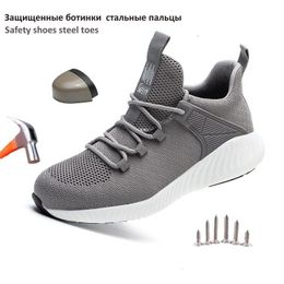 Chaussures habillées sécurité au travail hommes bottes noires pour baskets indestructibles capuchon de protection en acier zapatos muje 230504