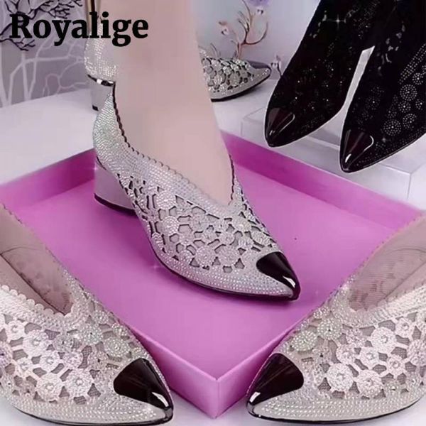 Robe chaussures y sexy pompe mode bout pointu pour femmes été designer mi talons peu profond femme maman pompes mujer zapatos 230823