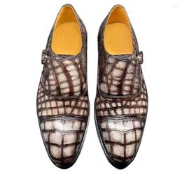 Chaussures habillées Yingshang Hommes Formel Crocodile Cuir Mariage Offce