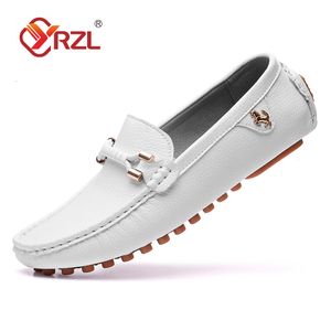Chaussures habillées YRZL Mocassins blancs pour hommes Taille 48 Slip on Driving Flats Casual Mocassins Comfy Male 230317