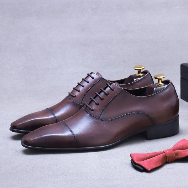 Chaussures habillées Zapatos De Vestir Hombre Elegante Sapatos Sociais Masculino cuir italien pour hommes Calzado