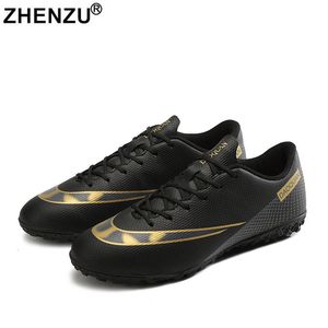 Chaussures habillées ZHENZU Taille 32-47 Bottes de football Enfants Garçons Football Extérieur AG/TF Crampons Ultralégers Baskets 230406