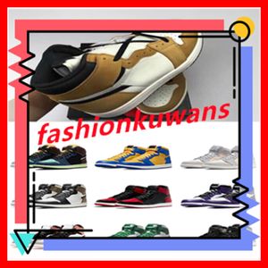 Chaussures de basket-ball pour hommes 1s Sneakers de créateurs en cuir Unisexe Chaussures de sport High Cut Womens Outdoor Recreation One Trainers 1