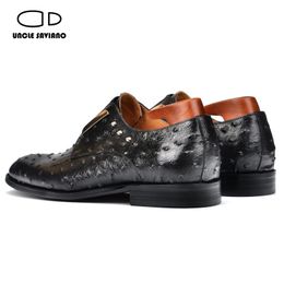 Kleed Oom Wedding Derby Saviano Party Best Man Shoe Leather Mode Designer Italiaanse schoenen voor mannen Originele DEAC S