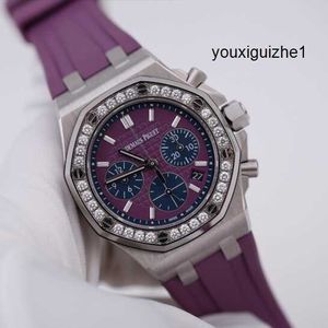 Dress Watch Mode-polshorloge AP-polshorloge Epic Royal Oak Offshore 26231ST Herenhorloges Precisiestaal bezet met diamant Automatische machines Zwitsers horloge Wereldfaam