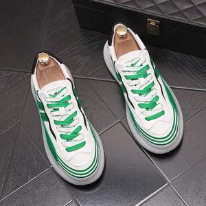 jurk bruiloft klassieke formele feestschoenen mode zwart wit vat casual loafers lente herfst ademende mannelijke ronde teen mocassins platte sneakers 10888