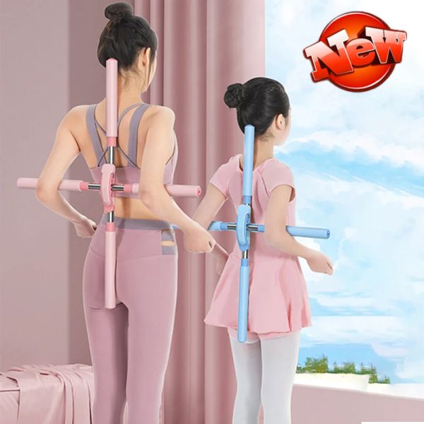 Habillement Yoga Back Stick Hunchback Correcteur Ajustement Longueur Adulte Child Back Stenside Device Open d'épaule Open Home Gym Équipement