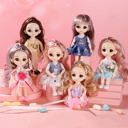 Aankleedbare Minipop Speelgoed Prinses Meisje Pop Set Schattig Roze Set Lori Geschikt voor 1-6 jaar Meisjes Kinderpoppen Tas DHL