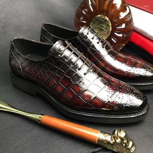 Chaussures robesca chucse hommes chaussures formelles ccarocdile en cuir mariage business dinncaer ccaarving