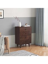 DRESSERKAST BARKAST opbergkast kluisjes Echt hout spuitverf Retro ronde handgreep kan in de woonkamer slaapkamer eetkamer kleur kastanjebruin worden geplaatst