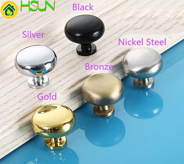 Commode boutons tiroir boutons tire poignées Bronze or argent noir Nickel/armoires de cuisine porte boutons tire poignées