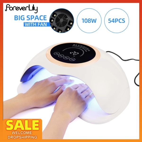 Robes 108W LED UV Lampe à ongles Séchante