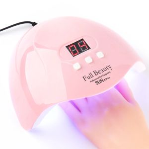 Robes 54W Sécheur de lampe à ongles LED UV pour manucure Gel Lampes Set Sun Light Séchage des ongles Vernis Polon Hybride Hine Trsun X3Plus