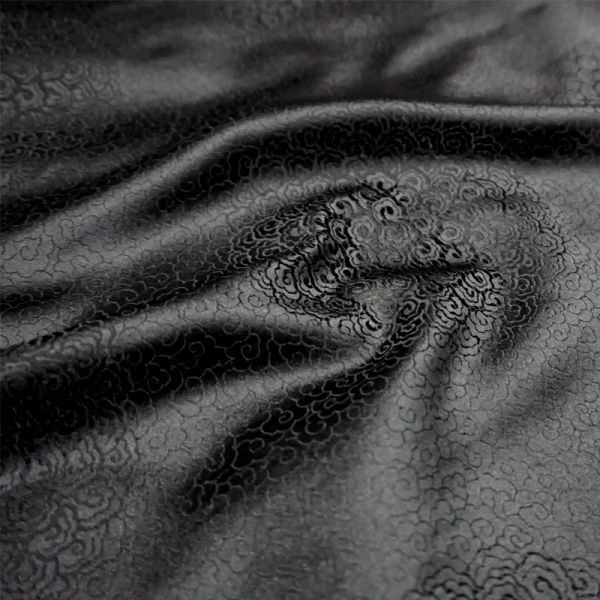Robes 75cmx 100cm Tissu de brocade Jacquard Metallic, motif de vent 3D Jacquard Yarn Tissu teint pour femmes