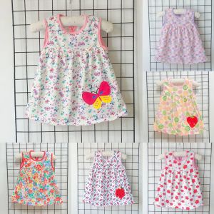 Jurken Babyjurk Zomer Katoen Kinderen Kleding Kinder Kleding Prinses Jurk 01Y Babyjurk Girl 12y Top geborduurde prinsesjurk