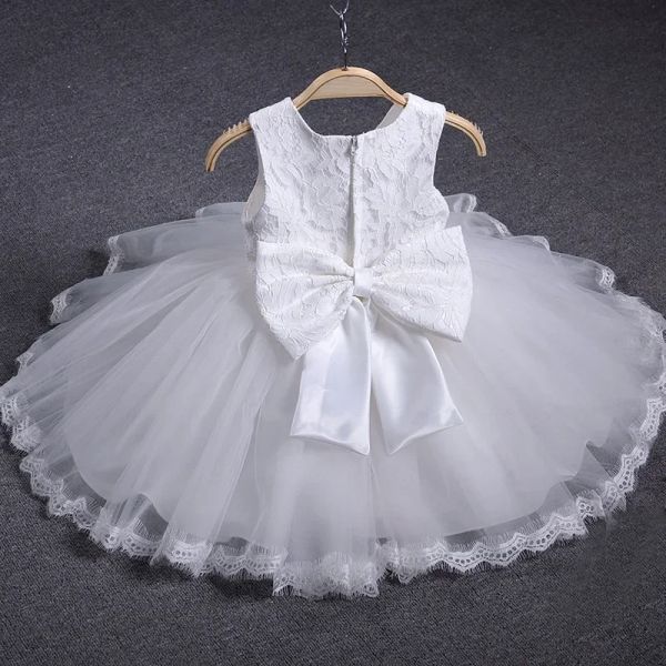 Vestidos de niña vestida blanca bautizo para la primera fiesta de cumpleaños vestidos 2023 bata princesa infantil vestida de año recién nacido