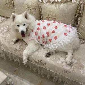 Robes Gros Chien Vêtements D'été Grand Chien Robe Jupe Corgi Shiba Inu Samoyède Husky Labrador Golden Retriever Chien Costume Vêtements