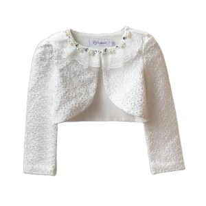 Robes Boler Filles Dentelle Cardigan 39y Fille Veste À Manches Longues Robe De Mariée Fête Blanc Rose Boléro Filles Vêtements Vêtements D'extérieur Filles Manteau