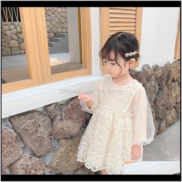 Robes Vêtements Bébé Enfants Maternité Drop Delivery 2021 1 23 45 Ans Bébé Fille Printemps Vêtements En Dentelle Pour Enfant Filles Fête D'anniversaire Prin