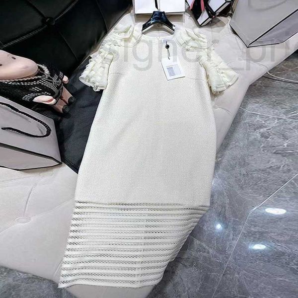 Robes Designer Socialite tempérament princesse robe 2023 été nouvelle collection à manches courtes taille minceur haut de gamme vêtements pour femmes