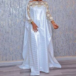 Robes Dubaï robes africaines pour femmes mode musulmane Abaya vêtements nigérians Ankara Dashiki Robe longue brodé caftan Robe Djellaba