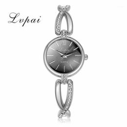 Vestidos Relojes de cristal de moda Relojes de cuarzo Lvpai Reloj de pulsera de mujer con diamantes de imitación #5 221289A