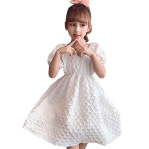 Robes pour filles Couleur unie Fille Enfant Robe Robe d'été pour enfants Style décontracté Costume pour enfants 6 8 10 12 14 Q0716