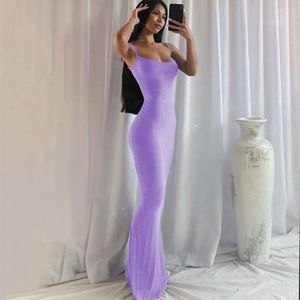 Robes pour femme élégante pour un mariage Long Jupe Cérémonie pour femmes Robe d'été Nouveau sans manches slim