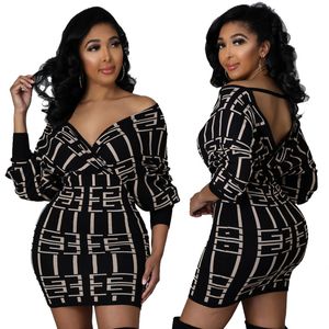 Robes pour femmes robe noire concepteur décontracté moulante Sexy Streetwear mode fête Club élégant chemisier femme jupe une pièce