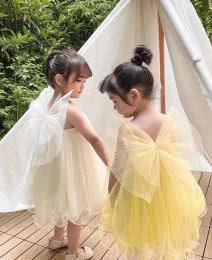 Robes Girls Summer Nouvelle robe de mode Enfants Robes tutulles doux en mesh enfants robe d'anniversaire princesse