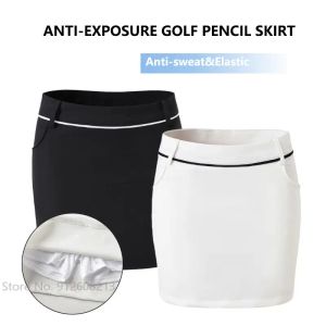 Robes Golf dames jupe crayon Antiempty sport Skort femme mince décontracté Golf jupe Skort élastique femmes jupe-pantalon Tennis Skort XSL