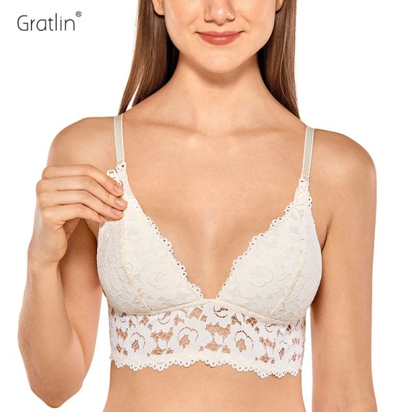 Robes gratlin allaitement maternité infirmière de soutien-gorge de soutien-gorge pour femmes enceintes sous-vêtements allaitement maternel