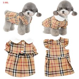 Jurken hoed zomer kat rok dop outdoor reizen huisdier kleding puppy yorkshire corgi pomeranian poedel bichon hond kleding